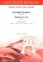Sinfonia G-Dur Nr.2 GWV608 fr 2 Violen, 2 Hrner, 2 Violinen, Viola und Bc Partitur