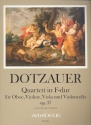 Quartett F-Dur op.37 fr Oboe, Violine, Viola und Violoncello Partitur und Stimmen