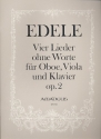 4 Lieder ohne Worte op.2 fr Oboe, Viola und Klavier Partitur und Stimmen