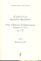 3 Tableaux symphoniques d'aprs la foi op.130 pour orchestre Studienpartitur