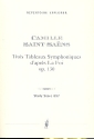 3 Tableaux symphoniques d'aprs la foi op.130 pour orchestre Studienpartitur