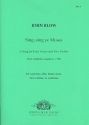 Sing sing ye Muses for soli (SATB), 2 violins and bc score and parts