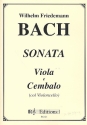 Sonate fr Viola und Cembalo (Violoncello als Bc) Stimmen