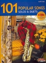 101 popular Songs (+ 3 CD's): for 1-2 alto saxophones score