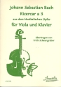 Ricercar a 3 BWV1079  für Viola und Klavier