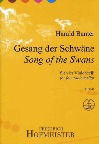 Gesang der Schwne fr 4 Violoncelli Partitur und Stimmen