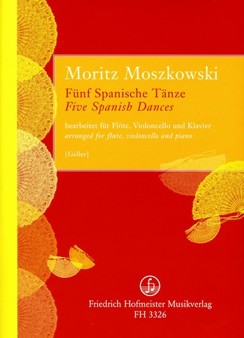 5 spanische Tnze fr Flte, Violoncello und Klavier Stimmen