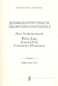 3 Orchesterwerke Studienpartitur