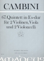 Quintett Es-Dur Nr.67 fr 2 Violinen, Viola und 2 Violoncelli Partitur und Stimmen