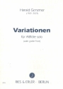 Variationen  fr Altflte solo (groe Flte)