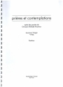 Prires et contemplations: fr gem Chor, Oboe und Orgel Partitur