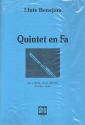 Quintett F-Dur fr Flte, Oboe, Klarinette, Horn und Fagott Partitur und Stimmen