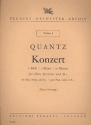 Konzert c-Moll fr Flte, Streicher und Bc Violine 1