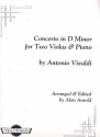 Concerto in D Minor for 2 violas and piano score and parts