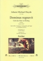 Dominus regnavit fr gem Chor, 2 Violinen, Violoncello und Orgel (2 Trompeten ad lib) Partitur (dt/lat)