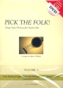 Pick the Folk Band 1 und Band 2 (+2 CD's und DVD): fr Gitarre/Tabulatur