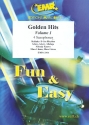 Golden Hits Band 1: fr 4 Saxophone (S(A)ATBar) (Klavier/Orgel und Percussion ad lib) Partitur und Stimmen