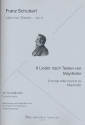 9 Lieder nach Texten von Mayrhofer fr Tenor und Gitarre Partitur
