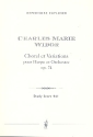 Chorale et Variations op.74 für Harfe und Orchester Studienpartitur
