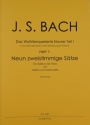 Das Wohltemperierte Klavier Teil 1 Band 1 fr Violine und Viola (Violoncello) 3 Spielpartituren