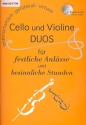 Duos fr festliche Anlsse und besinnliche Stunden fr Violine und Violoncello Violoncello-Stimme