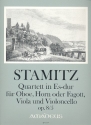 Quartett Es-Dur op.8,5 fr Oboe, Horn (Fagott), Viola und Violoncello Partitur und Stimmen