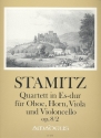 Quartett Es-Dur op.8,2 fr Oboe, Horn, Viola und Violoncello Partitur und Stimmen