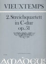 Streichquartett Nr.2 C-Dur op.51 fr 2 Violinen, Viola und Violoncello Partitur und Stimmen