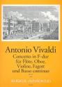 Concerto F-Dur RV99 fr Flte, Oboe, Violine, Fagott und BC Partitur und Stimmen
