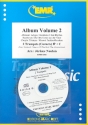 Album vol.2 (+CD) for 2 trumpets (cornets) (piano/keyboard/organ ad lib) score and parts