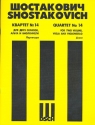 Streichquartett Fis-Dur Nr.14 op.142 Partitur