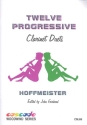 12 progressive Duets for 2 clarinets score