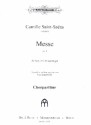 Messe op.4 fr Soli, gem Chor und Orgel Chorpartitur