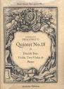 Quintet in C Major no.18 for double bass, violin, 2 violas and cello score and parts