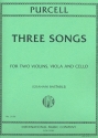 3 Songs for 2 violins, viola and cello score and parts