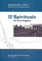 12 Spirituals fr zwei Fagotte Spielpartitur