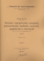 Sonate, symphonie, canzoni ....vol.1-4 a 1-6 strumenti e Bc partitura e parti (Bc non realizzato)
