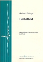 Herbstbild fr gem Chor a cappella Partitur