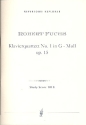 Quartett g-Moll Nr.1 op.15 fr Klavier, Violine, Viola und Violoncello Studienpartitur