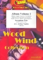 Album vol.2 for 3 saxophones and piano (keyboard/organ) (percussion ad lib) 2 scores