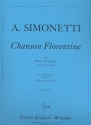 Chanson Florentine fr Violine und Klavier