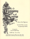 Thanksgiving Greetings Suite of the Pilgrims for 4 recorders (SATB) and opt. percussion score+parts