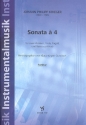 Sonata a 4 fr 2 Violinen, Viola, Fagott und Bc Partitur und Stimmen
