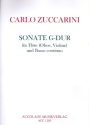 Sonate G-Dur fr Flte (Oboe, Violine) und Bc Partitur und Stimmen