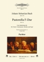 Pastorella F-Dur BWV590 bearb. für 2 hohe C-Instrumente, Streicher und Orgel Partitur