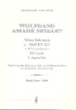 Missa solemnis c-Moll KV426 - Credo und Agnus Dei fr Soli, gem Chor und Orchester Studienpartitur mit Bericht