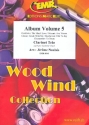 Album vol.5 for 3 clarinets and piano (keyboard/organ) (percussion ad lib) score and parts