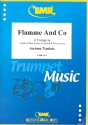 Flamme and Co for 6 trumpets (bass guitar/keyboard/percussions ad lib) score and parts