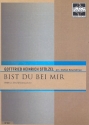 Bist du bei mir fr 2 Trompeten, Horn in F, Posaune und Tuba Partitur und Stimmen