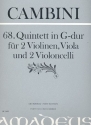 Quintett G-Dur Nr.68 fr 2 Violinen, Viola und 2 Violoncelli Partitur und Stimmen
